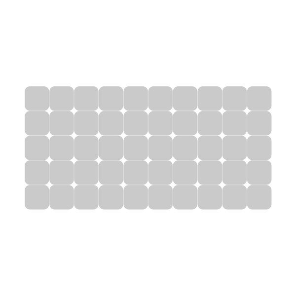 Matrica szett ablakra 50 db-os 10x10 cm Square Blackout – Ambiance-image-2