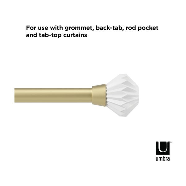 Acél bővíthető függönykarnis 107 - 305 cm Pleat – Umbra-image-4