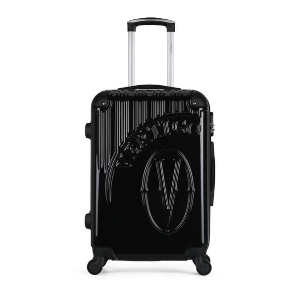 Valise Grand Format Duro fekete gurulós bőrönd, 60 l - VERTIGO