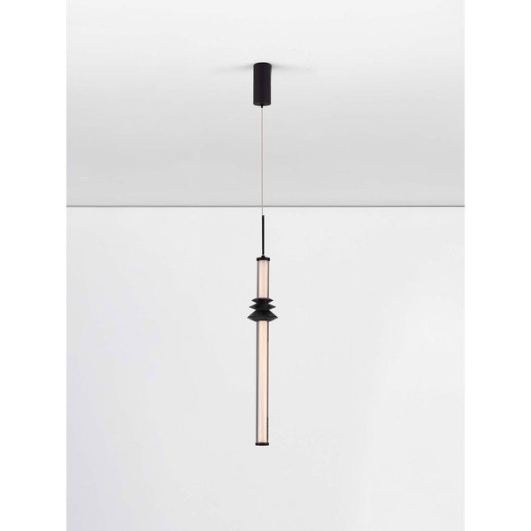 Matt fekete kerámia LED dimmelhető függőlámpa akrilüveg búrával ø 8 cm Stalactite – Nova Luce-image-3