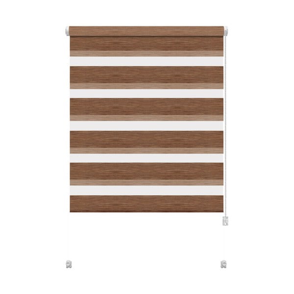 Barna nappali-éjszakai roló 80x150 cm Zebra Natur – Gardinia