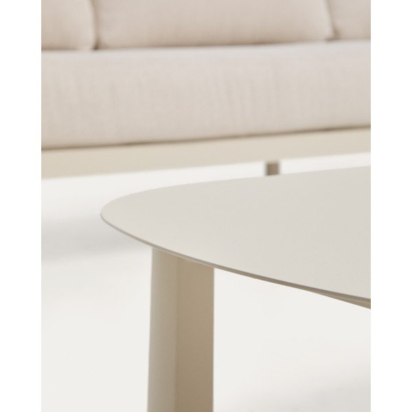 Bézs-krémszínű akácfa ötszemélyes kerti lounge szett Aleria – Kave Home-image-1