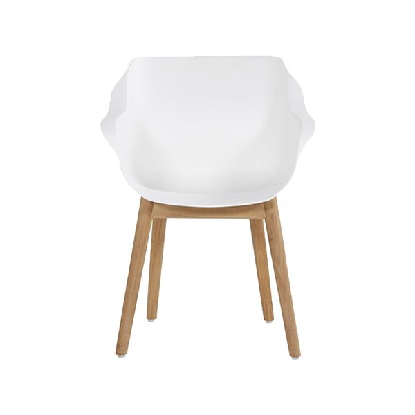Fehér műanyag kerti szék szett 2 db-os Sophie Teak – Hartman