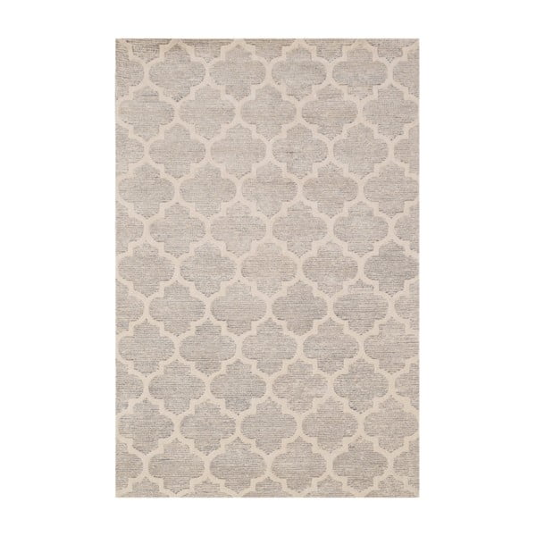 Diamond ezüstszínű kézzel készített szőnyeg, 153 x 244 cm - Bakero