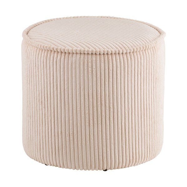 Bézs kordbársony puff Taupo – House Nordic