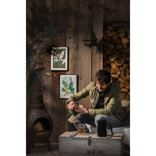 Fekete fém french press kávéfőző San Marco - Leopold Vienna-image-1