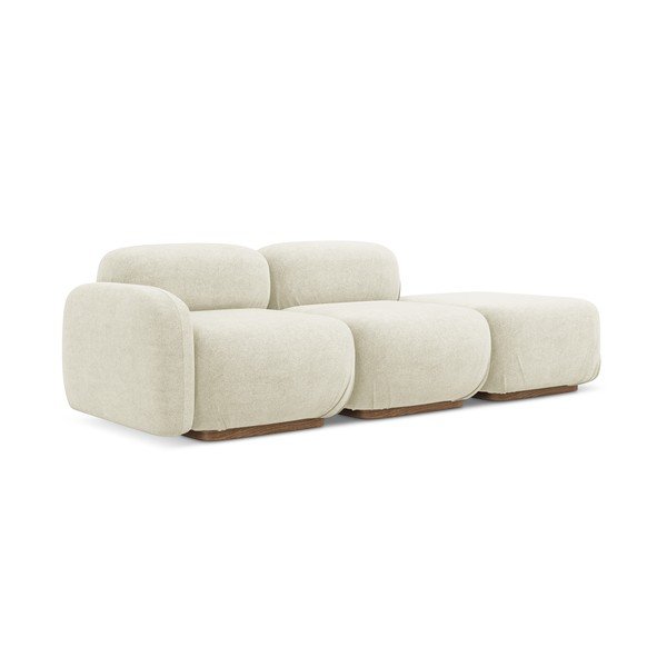 Krémszínű buklé moduláris heverő (jobb oldali) Ailani – Makamii-image-2