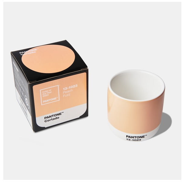 Narancssárga kerámia termobögre 175 ml Cortado Peach Fuzz 13-1023 – Pantone-image-1