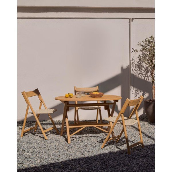 Akácfa kerti étkezőasztal 70x120 cm Dandara – Kave Home-image-1