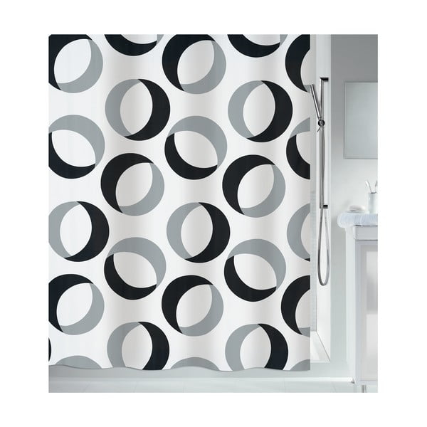 Zuhanyfüggöny 180x200 cm Rings – Spirella