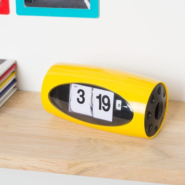 Flip Alarm Clock citromsárga ébresztőóra - Le Studio