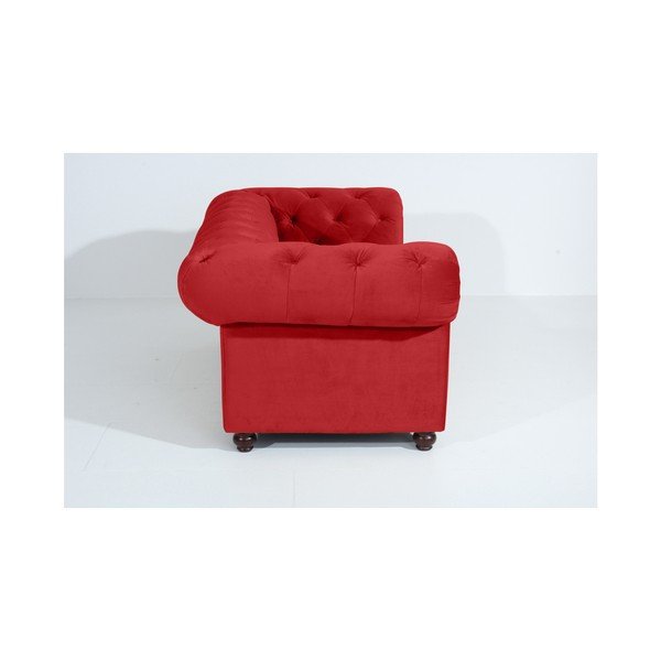 Orleans Velvet piros kanapé, 196 cm - Max Winzer-image-3