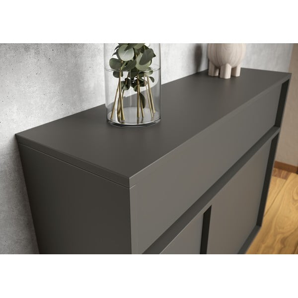 Antracitszürke szekrény 83x63x25 cm Ameca 2.0 – Germania-image-4