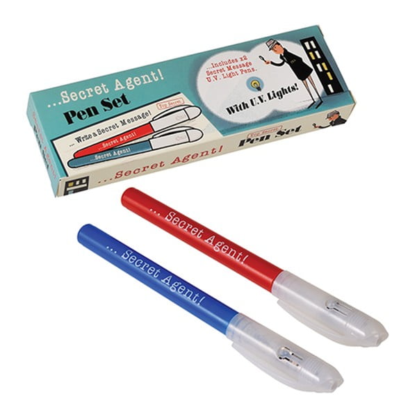 Secret Agent 2 db kém toll, láthatatlan tintával és UV lámpával - Rex London-image-4