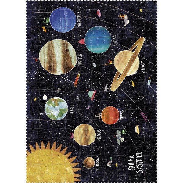 Bolygók nagy foszforeszkáló puzzle, 200 db-os - Londji-image-1