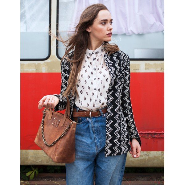 Fly Violet Midi barna bőr kézitáska - O My Bag-image-2