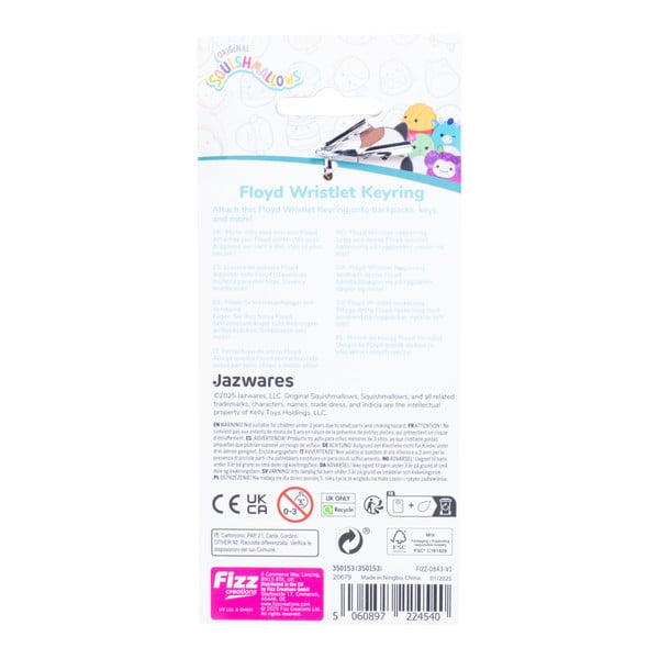 Piros kulcstartó Fizz Floyd – SQUISHMALLOWS-image-3