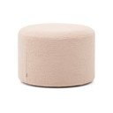 Világos rózsaszín buklé puff Kaeli – Kave Home