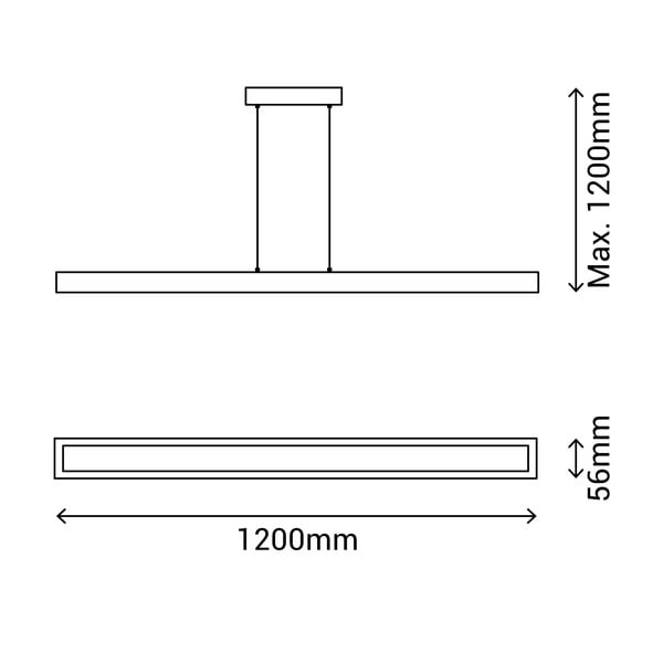 Taveda függőlámpa, magasság 120 cm - SULION-image-3