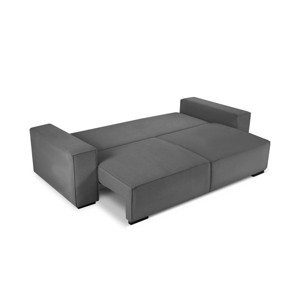 Azalea sötétszürke kordbársony kinyitható kanapé - Mazzini Sofas-image-4