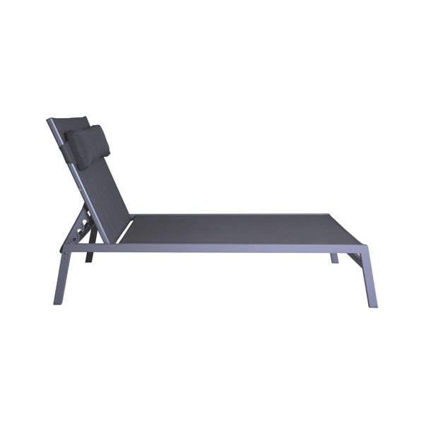 Szürke fém kerti napozóágy szett 2 db-os Bari - Rojaplast-image-1