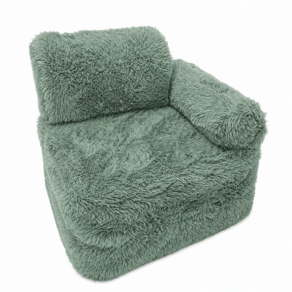 Zsályaszínű gyerek fotel Mammoth – Meowbaby