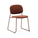 Terrakotta színű fém rakásolható étkezőszék Meli – Kave Home