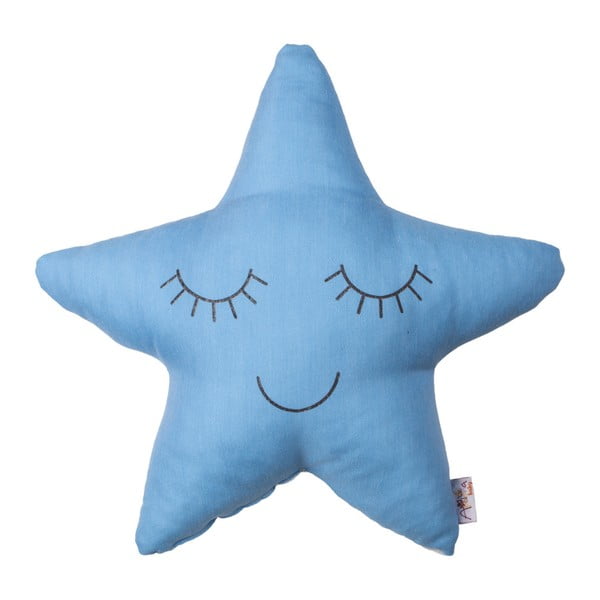 Pillow Toy Star kék pamutkeverék gyerekpárna, 35 x 35 cm - Mike & Co. NEW YORK