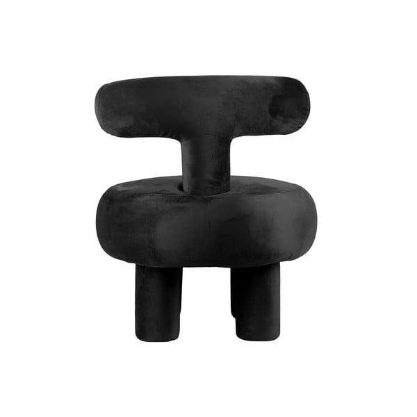 Fekete bársony fotel Abrazo – Leitmotiv-image-3