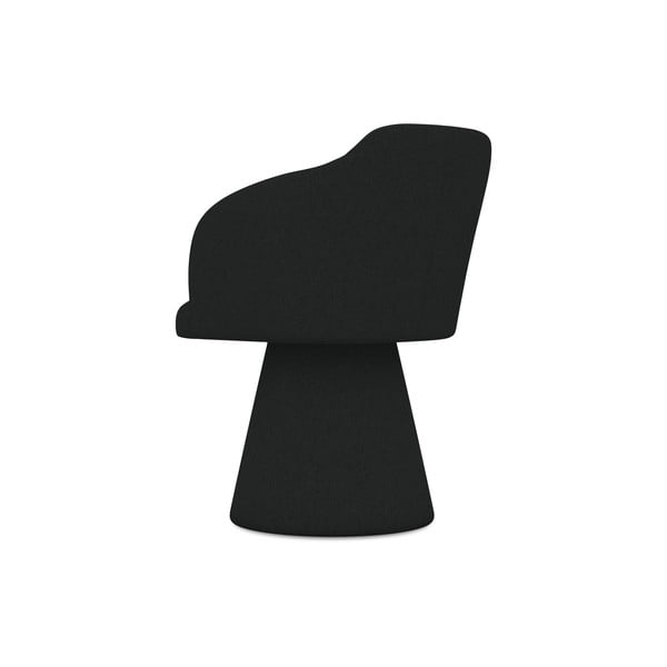 Fekete kárpitozott étkezőfotel Kanoa – Makamii-image-3