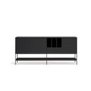 Fekete komód 220x98x45 cm Platt – Teulat