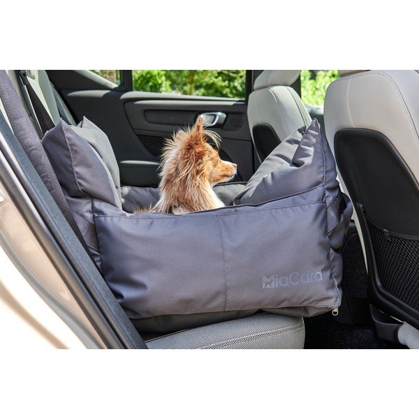 Sötétszürke hordozó táska kutyáknak 50x50 cm Viaggio Asphalt – MiaCara-image-1