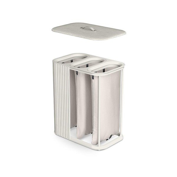 Bézs bambusz szennyeskosár 3x30 l Tota Trio Luxe – Joseph Joseph-image-1