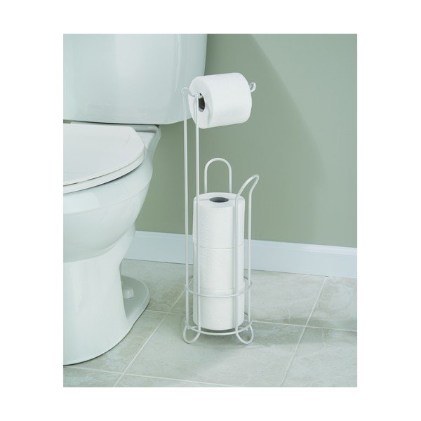 Fehér acél WC-papír tartó állvány Classico – iDesign-image-3