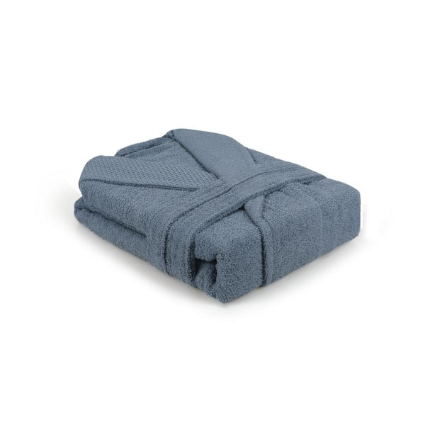 Kék pamut fürdőköpeny XL Cappa – Foutastic-image-2