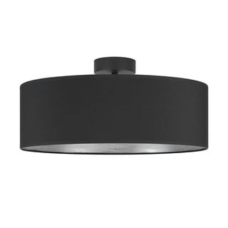 Tres XL fekete mennyezeti lámpa ezüstszínű részletekkel, ⌀ 45 cm - Sotto Luce