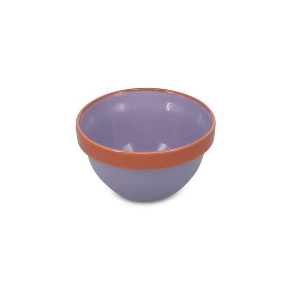 Narancssárga-lila kőedény tálka 170 ml Duo – ONA