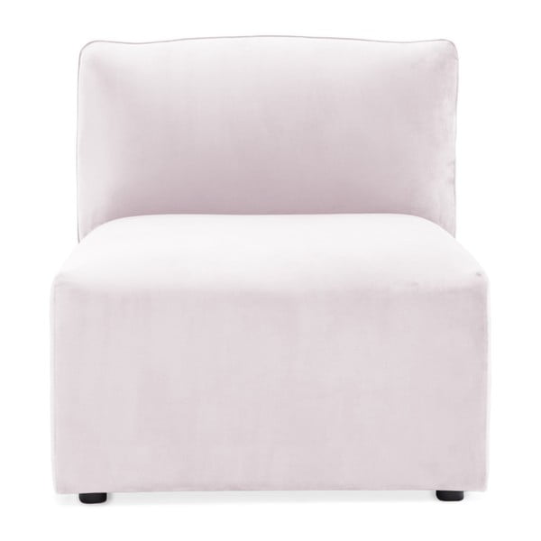 Velvet Cube világoslila kanapé, középső elem - Vivonita