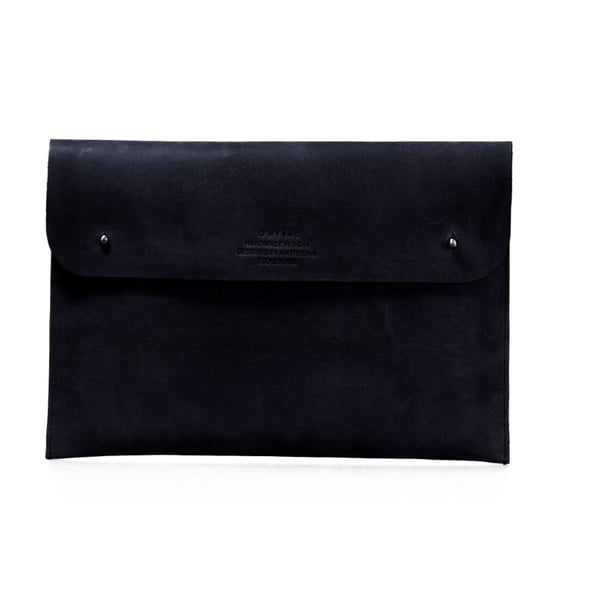 Fekete laptoptartó bőrből, méret: 12" - O My Bag
