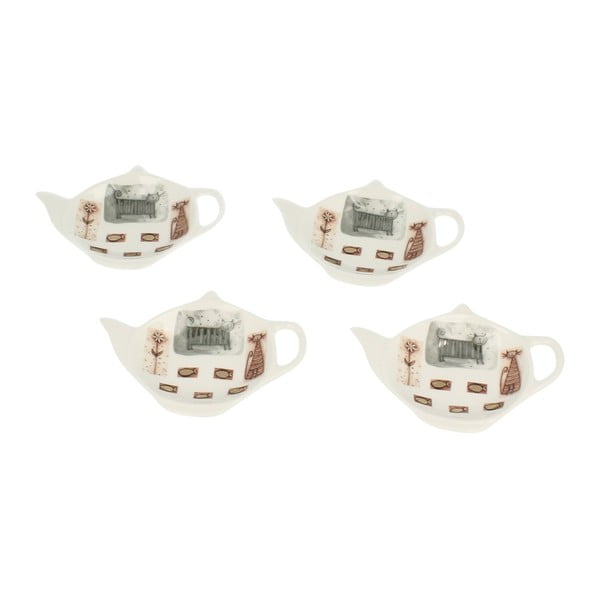 Kotty 4 darabos porcelán teafilter tartó szett - Duo Gift