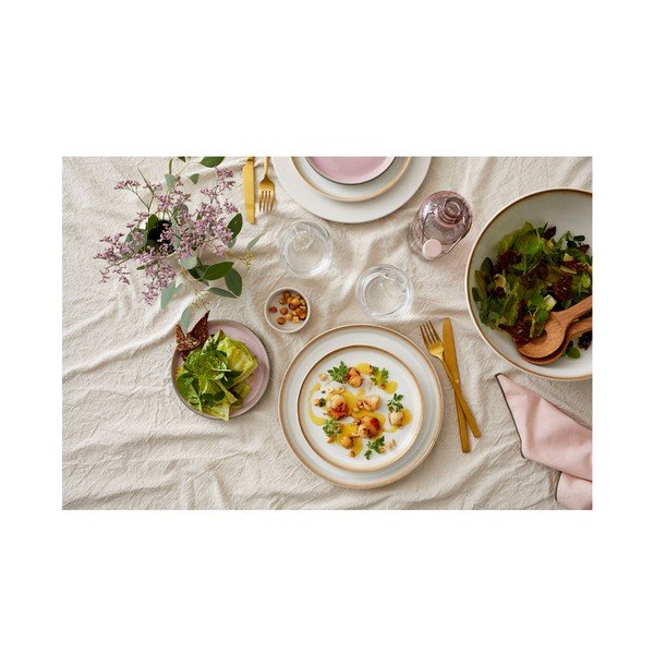 Rózsaszín-szürke desszertes kőedény tányér ø 17 cm Gastro Grey/Light Pink – Bitz-image-4