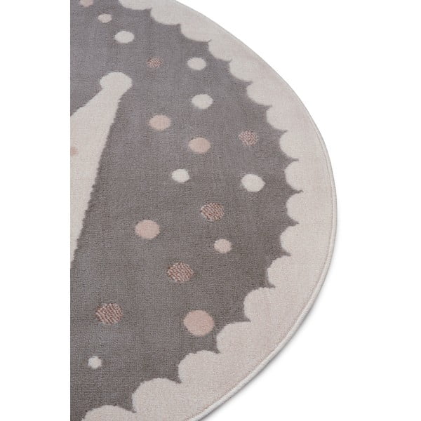 Szürke gyerek szőnyeg ø 140 cm Crown – Hanse Home-image-2