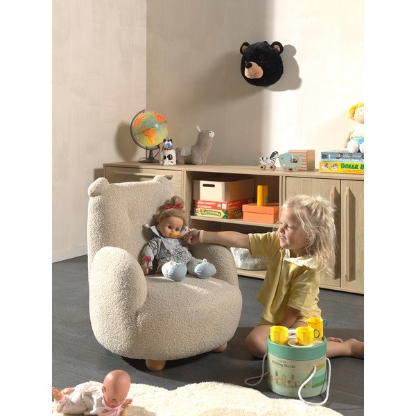 Bézs buklé gyerek fotel Rocky – Vipack-image-2