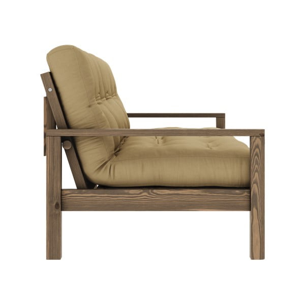 Mustársárga kinyitható kanapé 205 cm Knob – Karup Design-image-4