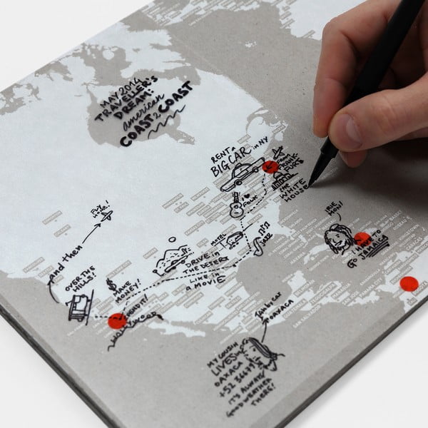 Transparent World felülírható világtérkép - Palomar-image-3