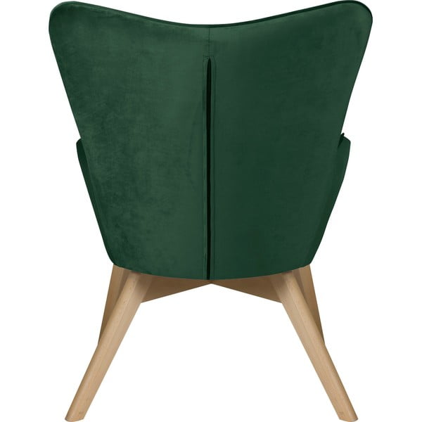 Sötétzöld bársony fotel Niko – Ropez-image-4