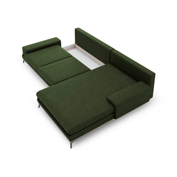 Planet üvegzöld kinyitható sarokkanapé, jobb oldali - Windsor & Co Sofas-image-3