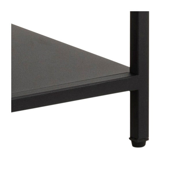 Fekete fém könyvespolc 80x86 cm Newcastle – Actona-image-4