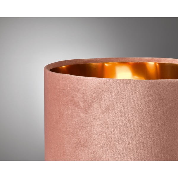Rózsaszín asztali lámpa textil búrával (magasság 43 cm) Aura – Fischer & Honsel-image-1