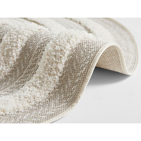 Handira Circle krémszínű szőnyeg, ⌀ 160 cm - Mint Rugs-image-2